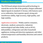 AHT10 AHT20 AHT21 High Precision Digital Temperature Humidity Sensor Measurement Module I2C Communication Replace DHT11 SHT20