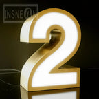 3D Custom Luxury LED Luminous Acrylic Metal Wall Letters - Business Logo Signboard for Cafe Wall Decor & Commercial Advertising