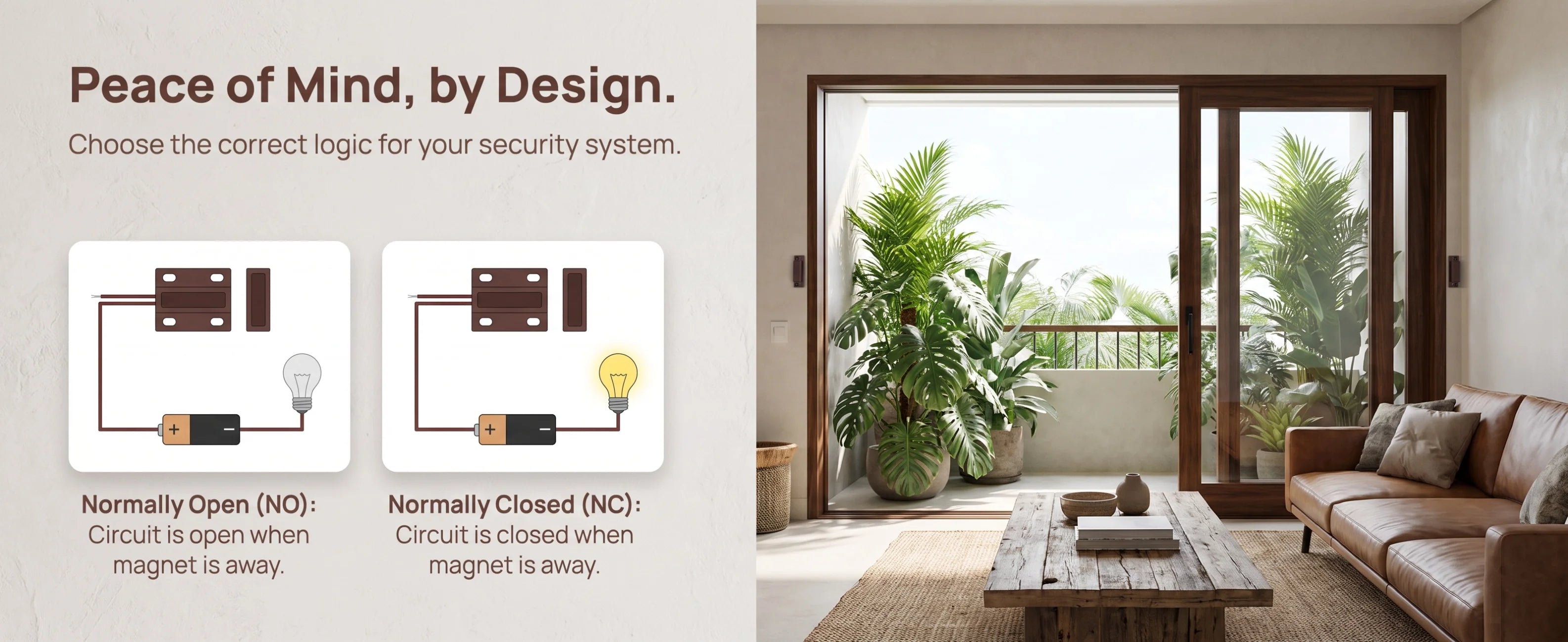 1-10PCS MC-38 Wired Door Window Sensor Magnetic Switch Home Alarm System Detector Reed Switch