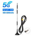 4G LTE  5G Magnetic Antenna Full Band 600-6000Mhz 18dBi SMA Male with 3M Cable 2.4G Wifi Aerial for Modem Wireless Router