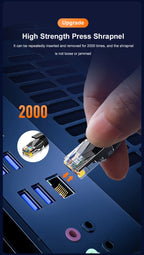 Samzhe 1000Mbps Cat6 Ethernet Cable Gigabit High Speed  Internet Cord RJ45 Shielded Network LAN Cord for PC PS5 PS4 PS3 Xbox