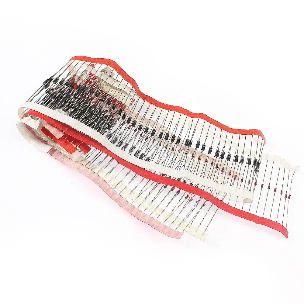 50/100/200pcs Rectifier Diode Schottky Diodes Kit 1N4007 1N4148 1N5819 1N5399 1N5408 1N5822 FR107 FR207 Fast Switching