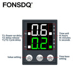 Dual Digital Timer Relay H3Y Cycle Time Control Power On Delay Timer DC12V DC24V AC220V 8Pin 14Pin with Socket Base