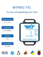 WitMotion WT901C 9-Axis Vibration Inclinometer MPU9250 High-Stability Acceleration+Gyro+Angle(XY 0.05° Accuracy)+Digital Compass