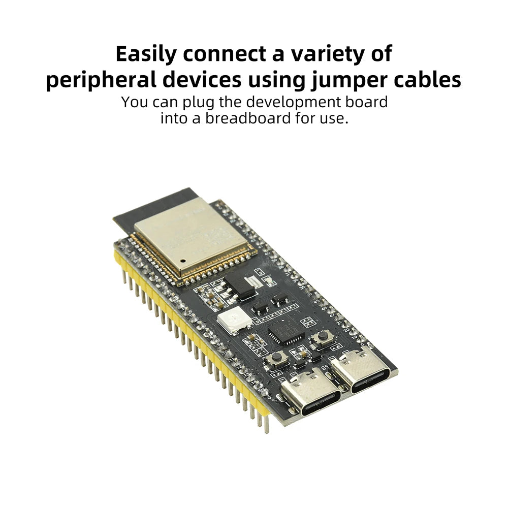 ESP32-S3-DevKitC-1 WiFi Bluetooth Development Board Onboard CP2102 ESP32-S3-N16R8 44Pin Type-C Interface IoT Programmable Module