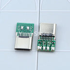 USB 3.1 Type-C Jack Connector 16Pin Female Socket Receptacle USB-C Adapter to Solder Cable 6 Solder Joints with CC1 CC2 5.1K