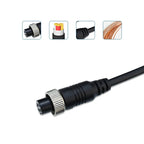 1/3/5/10/15/20M 4 Pin core male to female Aviation Extension Video connector power Cable for car Truck Bus Monitor Camera wire