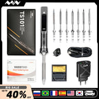 Original TS101 Soldering Iron Electric 65W Temperature Adjustable Programming TS100 Soldering Iron New Upgrade With PD Plug Kit