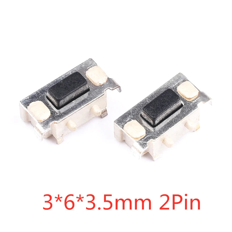 20Pcs SMD Tactile Switch Micro Push Button Silicone Key 3x4 3x6 4x4mm 2Pin 4Pin Electronic Component Switchs