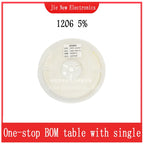 5000PCS/Lot 1206 Chip resistor 5% 0R-10M 0.1R  0.5R 0.75R 1R 10R 4.7R 1K 5.1K  10K 22K 100K 220K 470K 1M 2.2M 4.7M 9.1M 0.25W