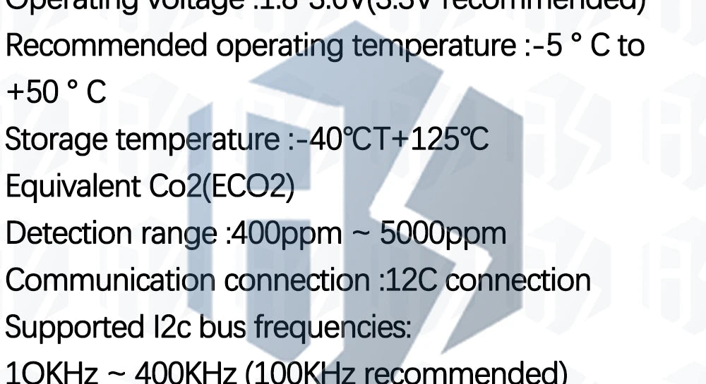 1~3PCS Gas Sensor Carbon Dioxide Detection Sensor Module CCS811 CO2 eCO2 TVOC Air Quality Detecting I2C Output CJMCU-811 EGBO