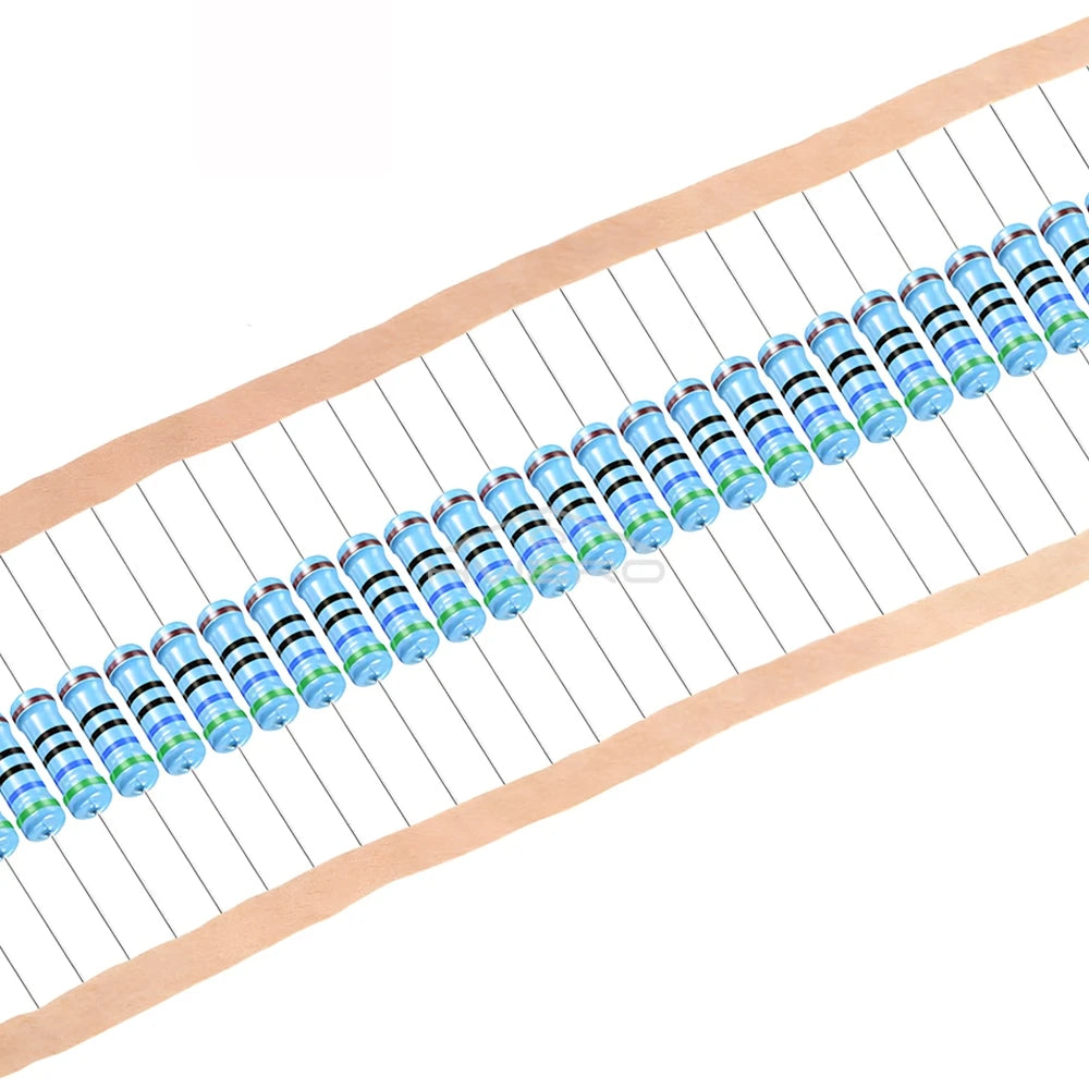 100Pcs 560 Ohm Resistors 1% 1/4W Cylinder Ideal Carbons Direct Insertion For LEDs Bulk Braiding Film Powerful Protection Circuit