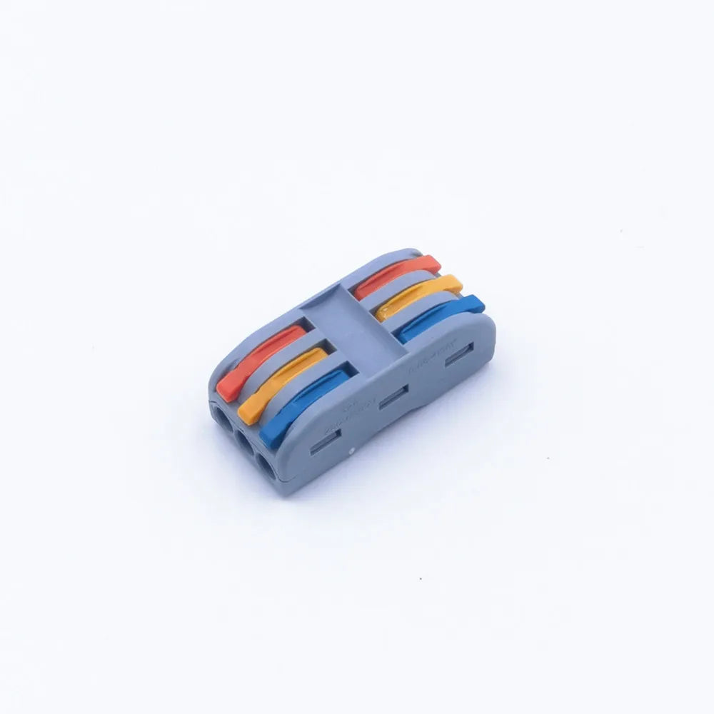 1PCS Insulated Reusable Lever Wire Connectors 24-12 AWG (0.5-4mm²) Quick Compact Electrical Splicing Terminals for Switch Wiring