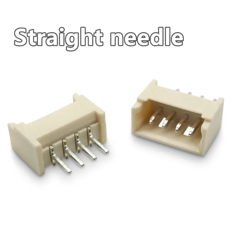 50pcs Micro JST MX1.25 Straight needle/curved needle Connector 2Pin~12Pin Male Pin Header Right Angle 90°/180° 1.25mm Pitch