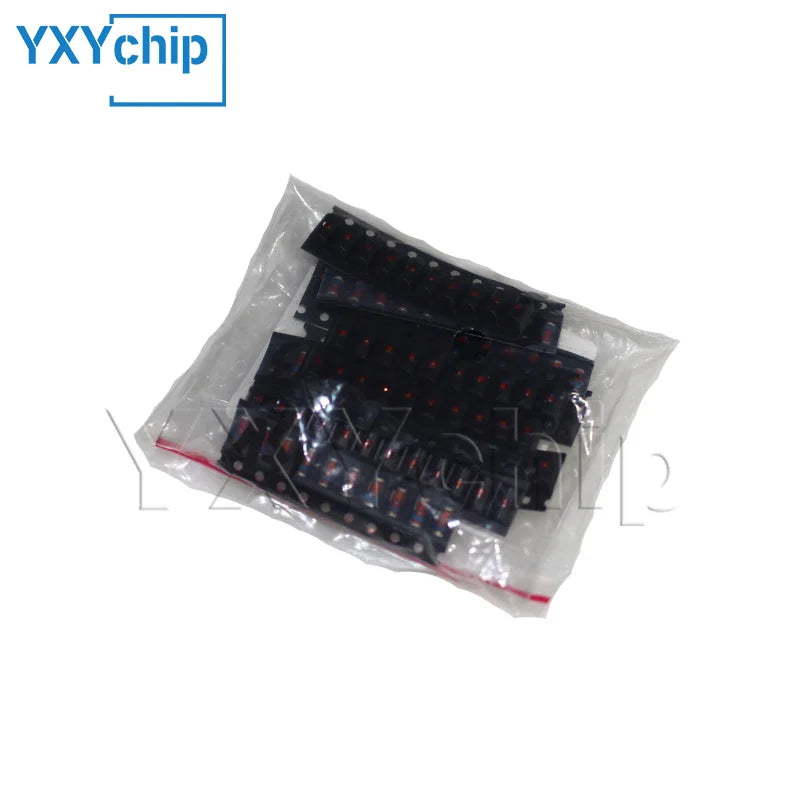 1w LL41 Smd Zener Diode Kit 3.3v~36v 13 Values*10pcs=130pcs, 1w Voltage Regulator Diode Pack Assorted Kit 4.7v 5.1v 6.8v 7.5v