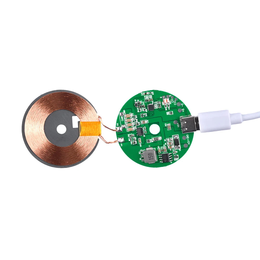 5V/9V/12V 9V-30V 20W High Power Wireless Fast Charger Transmitter Module Type-C Fast Charging Circuit Board for Mobile Phone