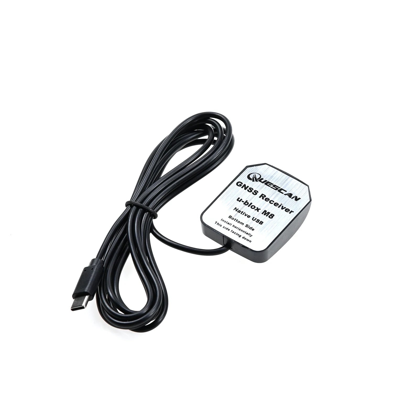 QUESCAN USB-C Type C GPS Receiver for Android Windows M8N 10Hz Ublox M8 GPS GLONASS Galileo BeiDou GNSS Antenna Receiver QU33NCL