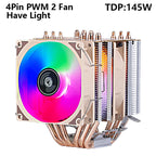 XUANFENG Air-cooled CPU Cooler 90mm Fan Twin Towers 4/6 Heat Pipe 4pin/PWM Compatible LGA2011 115x 1200 1700 X79 X99 AMD AM3 AM4