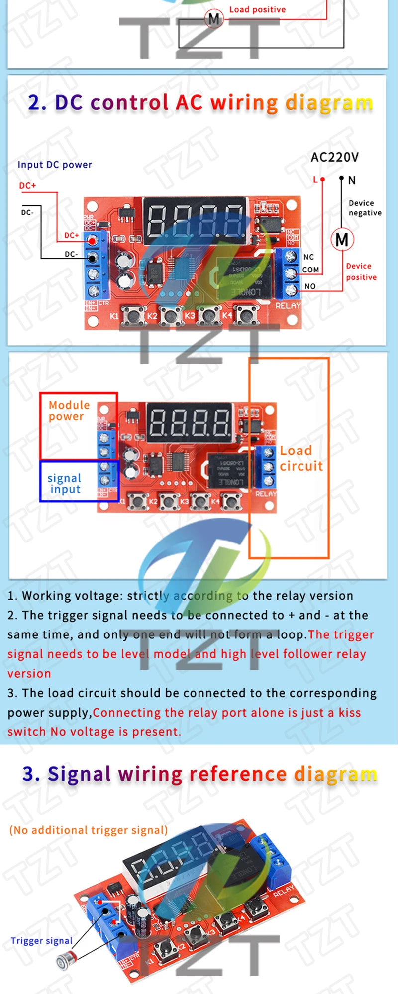 DC 5V 12V 24V 10A Adjustable Time Delay Relay Module 32 Modes LED Digital Timming Trigger Timer Control Switch Pulse Cycle