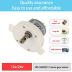 DC 3V 12V 24V 3RPM-100RPM Micro Electric Geared Box Reduction Motor Small Size Slow Speed High Torque Low Noise Reversible