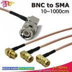 RG316 BNC Male to SMA  Female 90 Right Angle Coax Jumper Pigtail Cable Crimp Fast Delivery WiFi Antenna Extension Cable