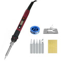 80W Digital Electric Soldering Iron Set Kit 220V 110V Temperature  Adjustable LCD Display Solder Welding Iron Tool Tips