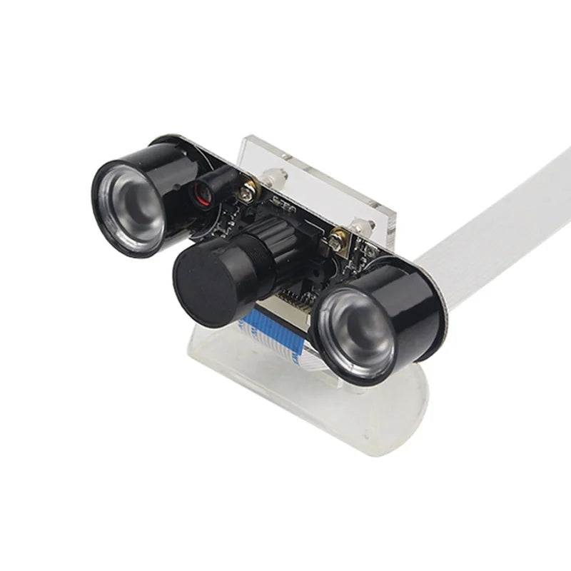 Raspberry Pi 4 Night Vision Camera with 2 Infrared Light 5MP OV5647 Webcam for Monitoring 3D Printer for Raspberry Pi 4B 3B+ 3B