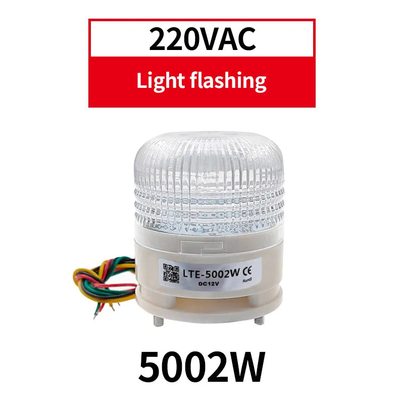 LTA5002 12V 24V 220V 3 Color Strobe Signal Warning Light Magnet Indicator Light LED Lamp Small Flashing Buzzer Security Alarm