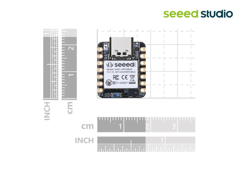 Seeed Studio XIAO nRF52840 Sense XIAO BLE Sense Dev Board,  64MHz, digital microphone and 6-axis IMU, IoT TinyML AI application