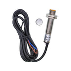 SJM12-10D1 Metal Hall Sensor Plastic Magnetic Proximity Switch M12 NPN DC 6-36V Normally Open 200mA DC 2 Wire NO 10mm