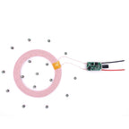 0~400mm 300mm DC Wireless Power Supply Transmitter Coil Charging Module Remote Charger 10pcs Led Receiver Light DIY Model Toys
