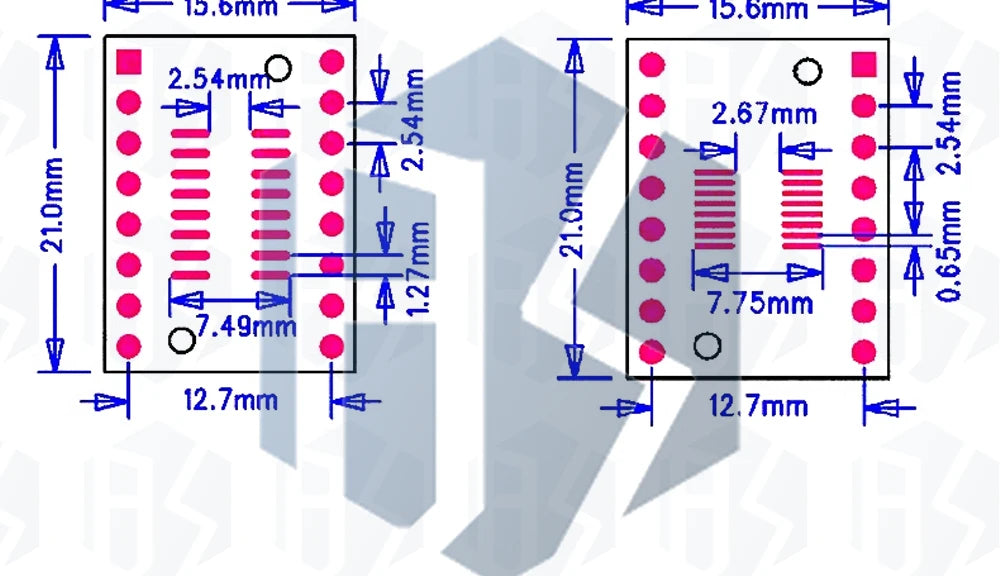 10PCS PCB Board Kit SMD Turn To DIP Adapter Converter Plate SOP MSOP SSOP TSSOP SOT23 8 10 14 16 20 28 SMT To DIP
