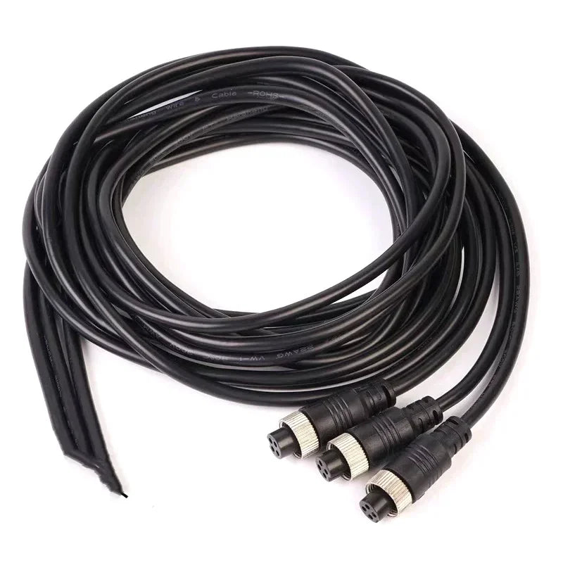 GX12 2/3/4/5/6/7 Pin Male to Female Extension Line 2Pin Aviation Plug Connection WirePlug Sensing Connector Cable 0.2-3 Meter