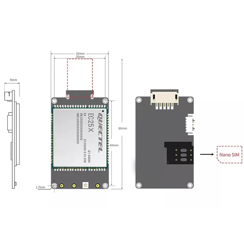 Quectel EC25EFA USB Dongle With Case EC25AUFA EC25JFA LTE CAT4 module support GNSS EC25 Series module with Antenna breakout kit