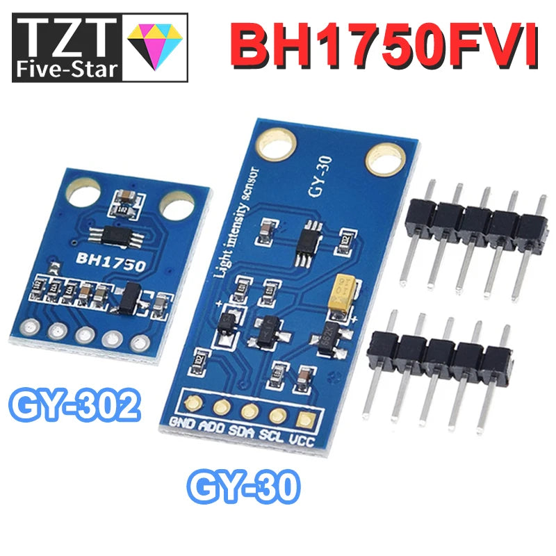 TZT GY-30 BH1750 BH1750FVI Digital Light Intensity Module For Arduino AVR 3V-5V GY-302 16bitAD converter digital output module