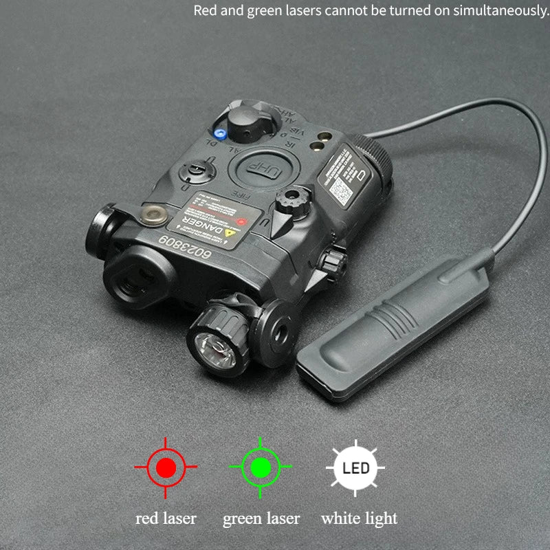 US Warehouse Tactical Gear PEQ15 PEQ Indicator Red Green Dual Laser/IR Light/IR Laser AR15 HK416 Hunting Accessory Fit 20MM Rail