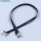 1/2PCS USB C Type-C USB FPC Soft Flat Cable Male To Male Charging Wire Fast Charge Cable Extention for Phone 75/150/300mm