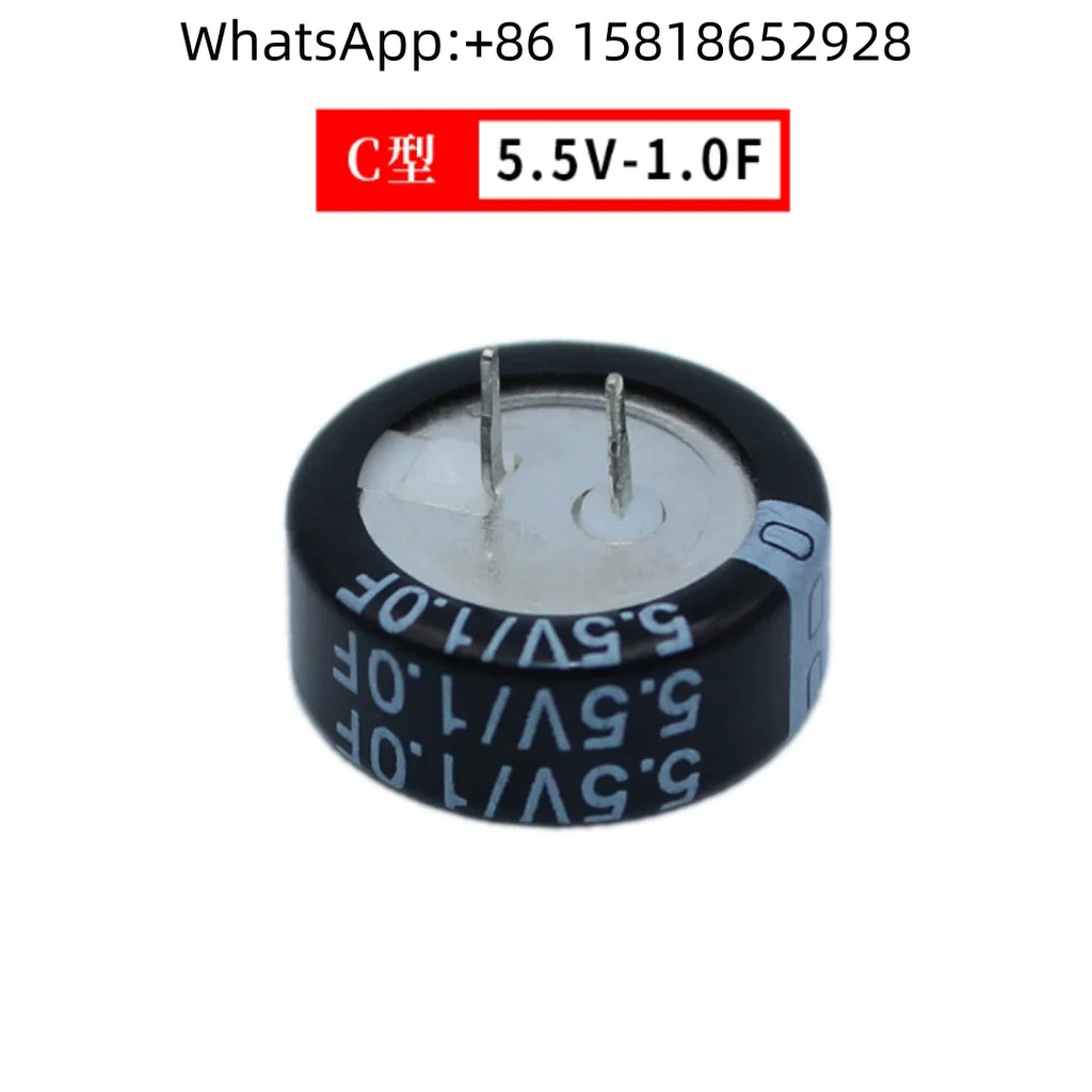 4pcs Super Capacitors V.H.C Type 5.5V 0.1F, 5.5V 0.22F, 5.5V 0.33F, 5.5V 0.47F, 5.5V 1.0F, 5.5V 1.5F, 5.5V 2.5F, 5.5V 5.0F, 5.5V