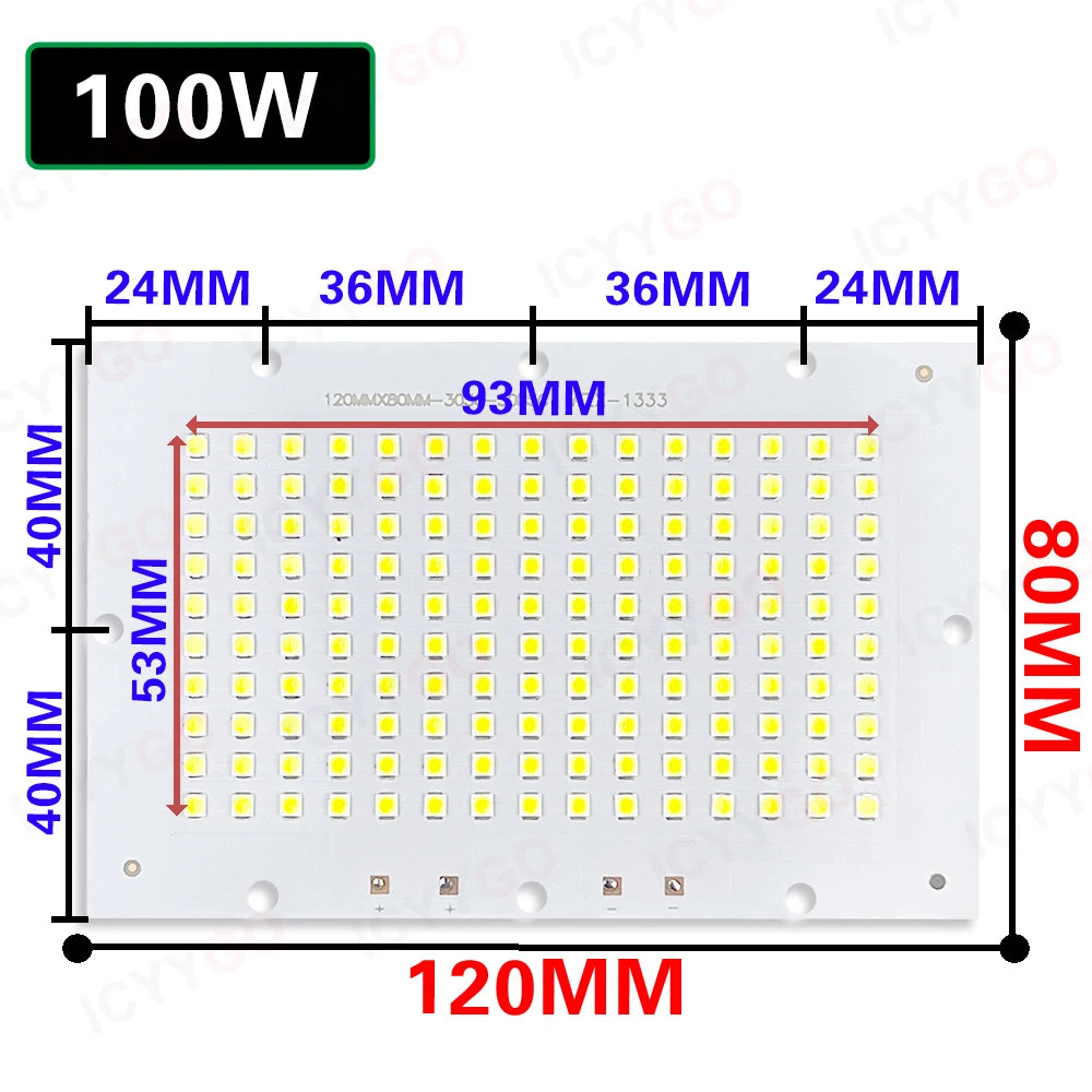 LED Chip 10W 20W 30W 50W 100W LED SMD 5730 Chip PCB DC30-32V LED COB Lamp Beads LED Flood Light Outdoor Lighting Spotlight DIY