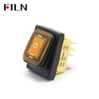 30A/220V Toggle Rocker Switch ON-OFF-ON  Heavy Duty DPDT IP67 Waterproof T85 Auto Boat Marine  With LED 12V 110V220V 30x22mm