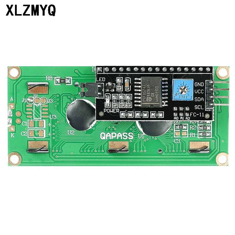 5pcs LCD1602 1602A LCD Module Level Conversion Module Yellow Green Screen 16x2 LCD Display IIC/I2C Interface 5V For Arduino
