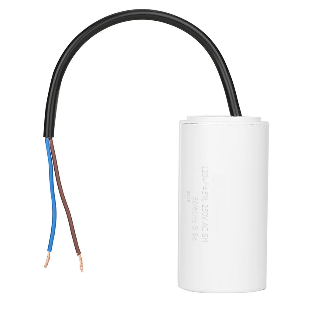 CBB60 Run Capacitor with Wire  250V AC 120uF 50/60Hz for Motor Air Compressor CBB60 Capacitor Motor Capacitor Run Capacitor