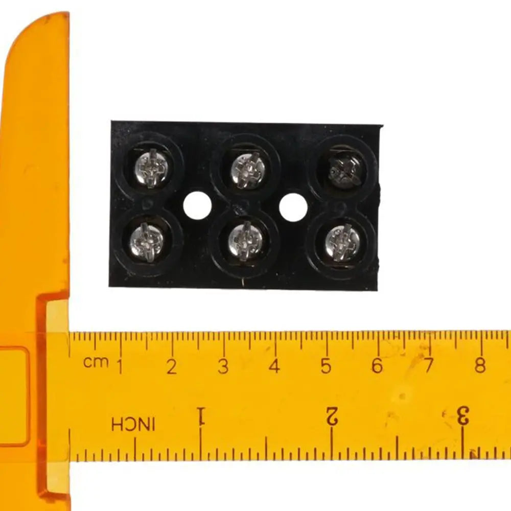 Terminal Block 500V 60A Dual Row 3 Positions Screw Electric Barrier Strip