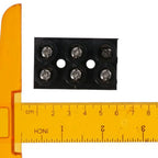 Terminal Block 500V 60A Dual Row 3 Positions Screw Electric Barrier Strip