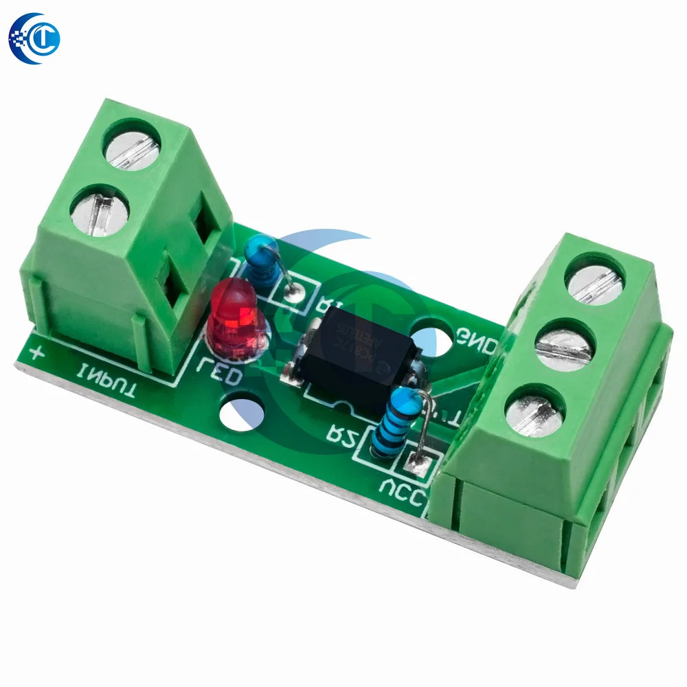 1 Channel Way Optocoupler Isolation Module PC817 EL817 3V-5V 12V 24V Photoelectric Isolator Rail Holder PLC Drive Motor Board
