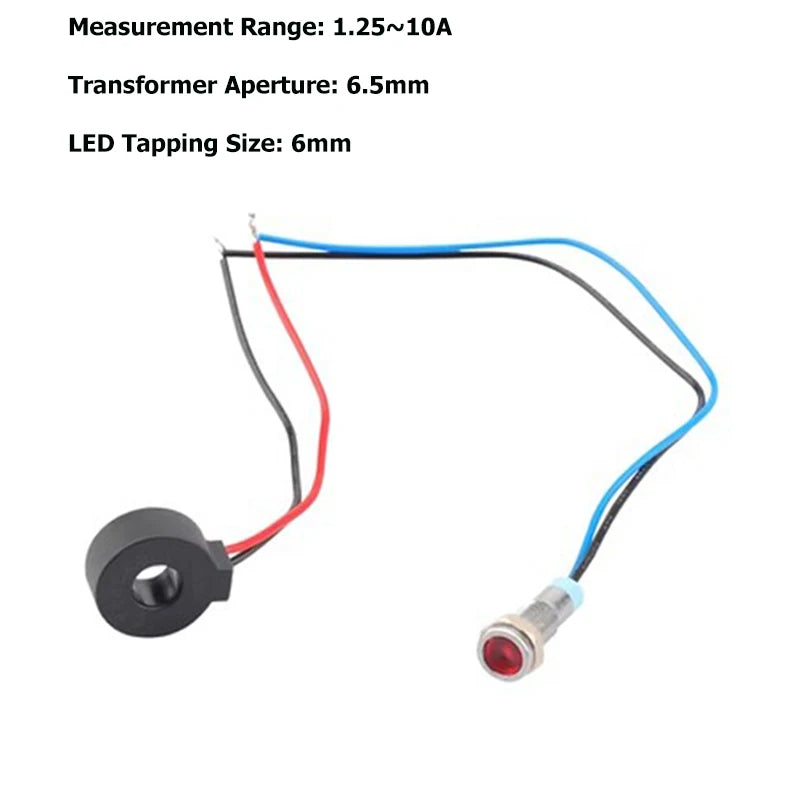NJXSE Led Current Indicator 5A 20A 30A 50A 100A CT AC Signal Monitor Light Factory Price Current Transformer with Led Indicator
