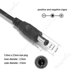 5.5 2.5mm DC Extension Cable 1m 1.5m 2m 3m 5m Jack Plug Connector 5V 12V 24V DC Power Cord For CCTV Camera LED Strip Router