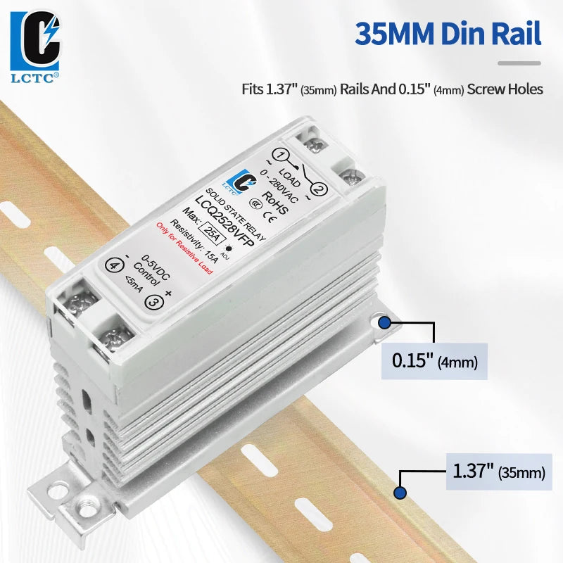 LCTC Voltage Regulator 0-10V 4-20mA 0-5V Single-phase Solid State Voltage Regulator Relay 10a15a25a40a