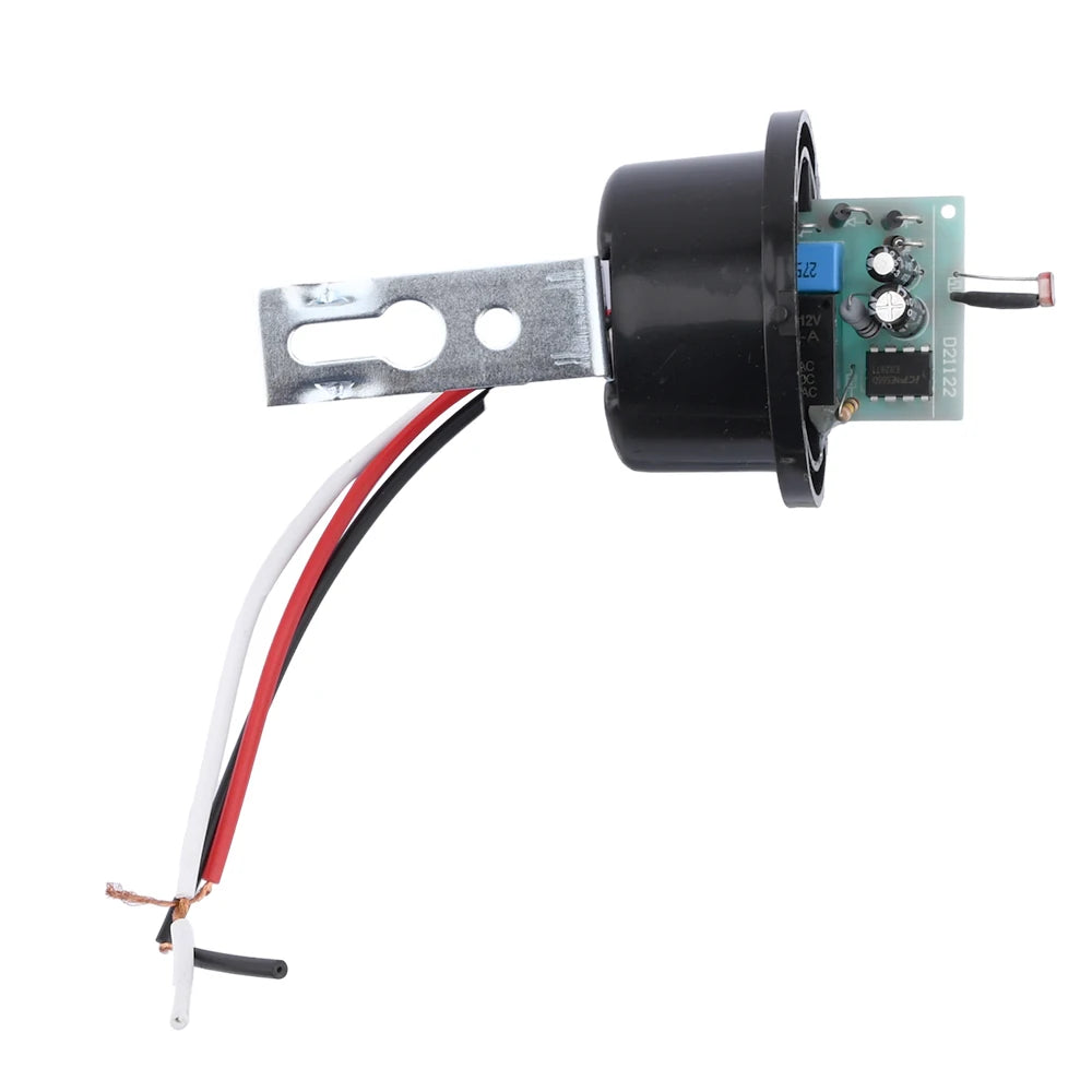 AS-20 Automatic Auto On Off Photocell Street Light Switch AC 110V 220V DC 12V 10A Photo Control Photoswitch Sensor Switch 3 Wire