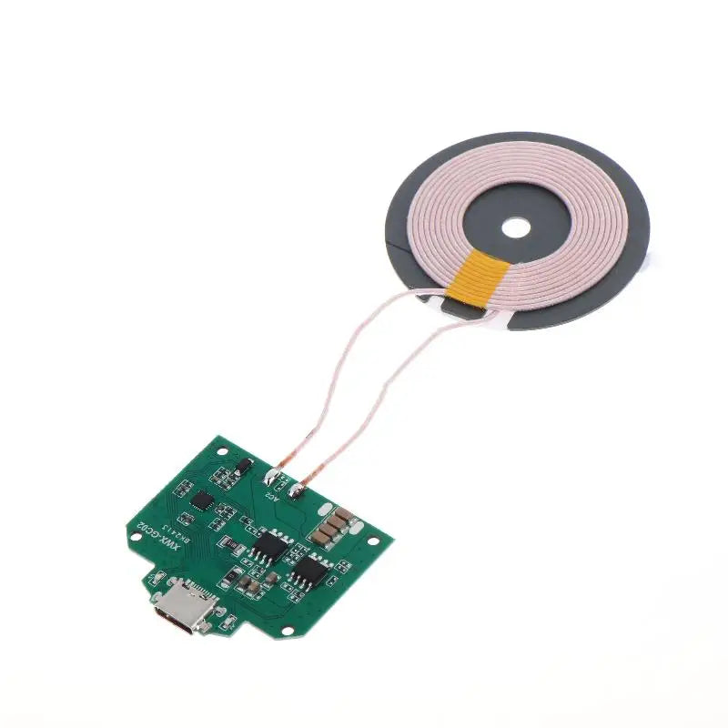 1Pcs Standard Wireless Charging TYPE-C MICRO-USB 5V 9V 15W Wireless Charger Module Transmitter PCBA Circuit Board Coil